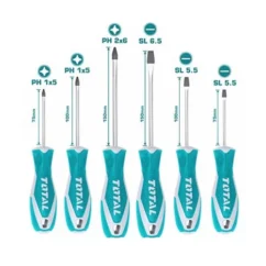 Juego De Destornilladores 6PCs Ergonómicos Total