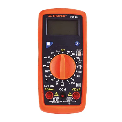 Multimetro Multitester Digital Truper Mut-33