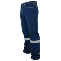 Pantalón Jean Azul Clásico Con Cinta