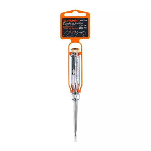 Probador Corriente Alterna Tipo Desarmador 14cm Truper