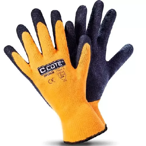Guantes Superflex Plama Latex Amarillo Talla M Clute