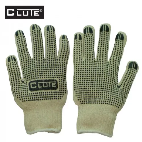 Guantes de Hilo Con Puntos Palma y Dorso Clute